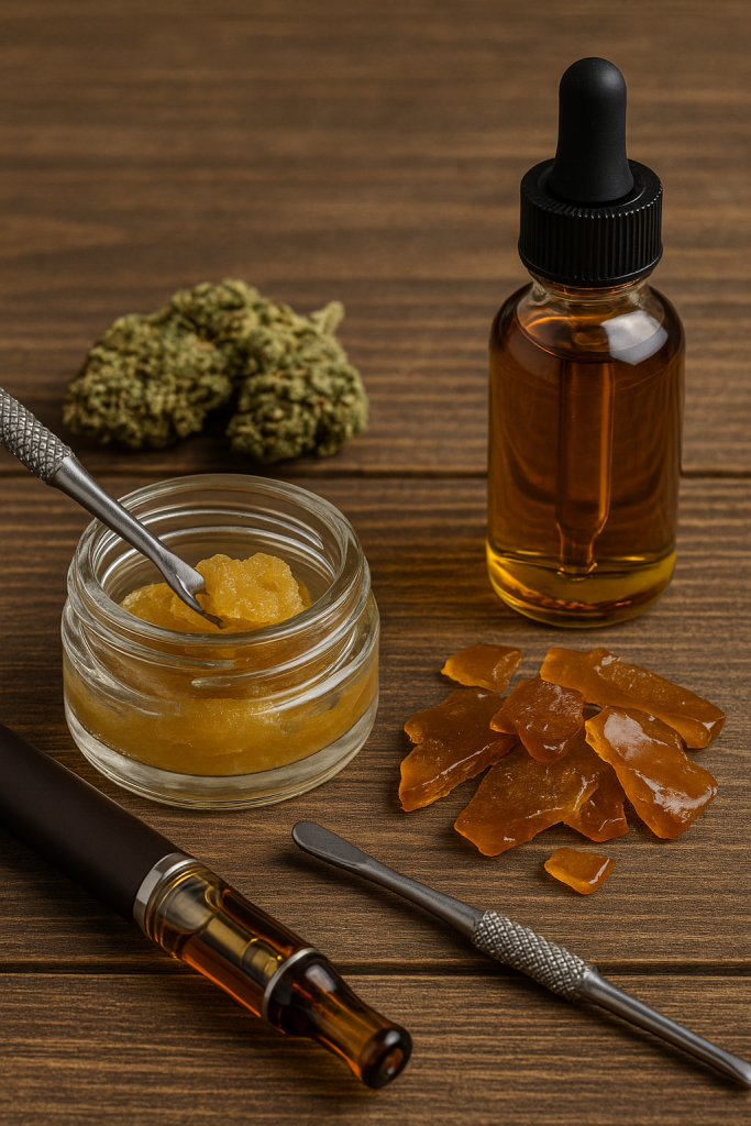 کنسانتره THC انواع مختلف رزین دایموند دیستیلیت